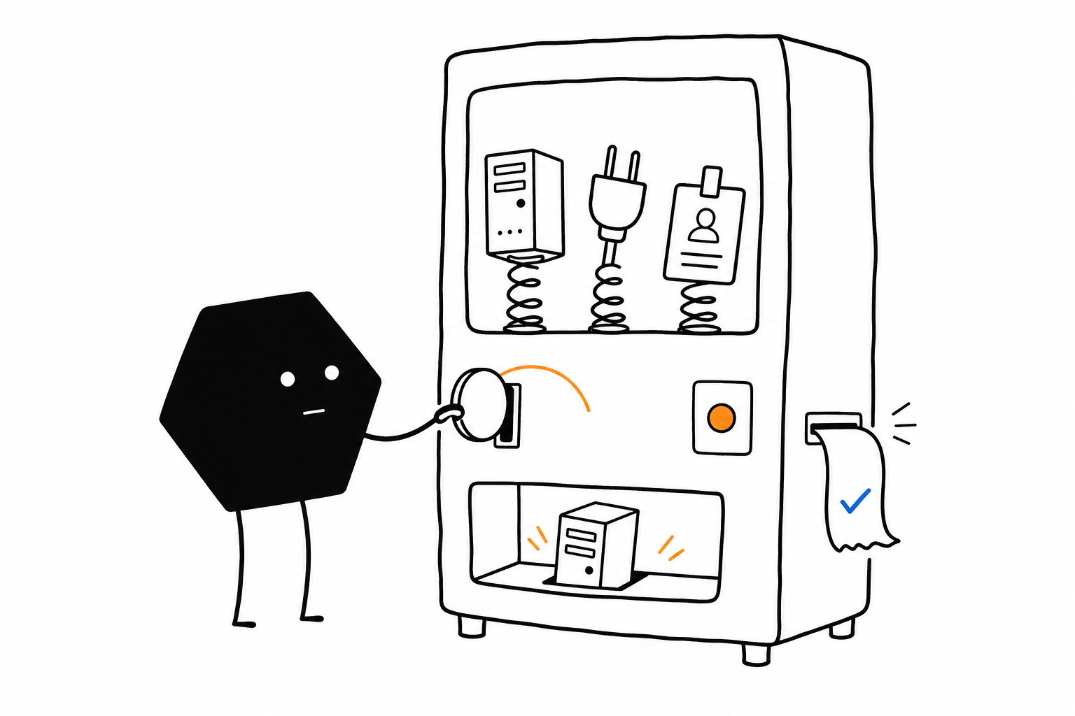 Solid growing a machine, an API, and an account from one workspace balance with a clear receipt