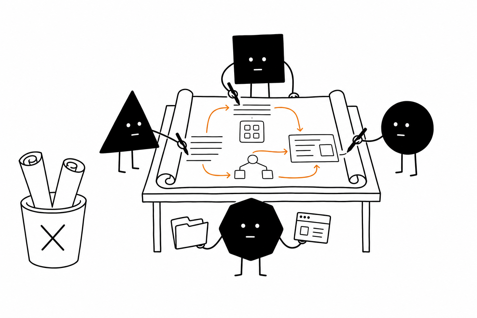 Solid pressing agent, app, and context pieces into one shared path that teammates can build on